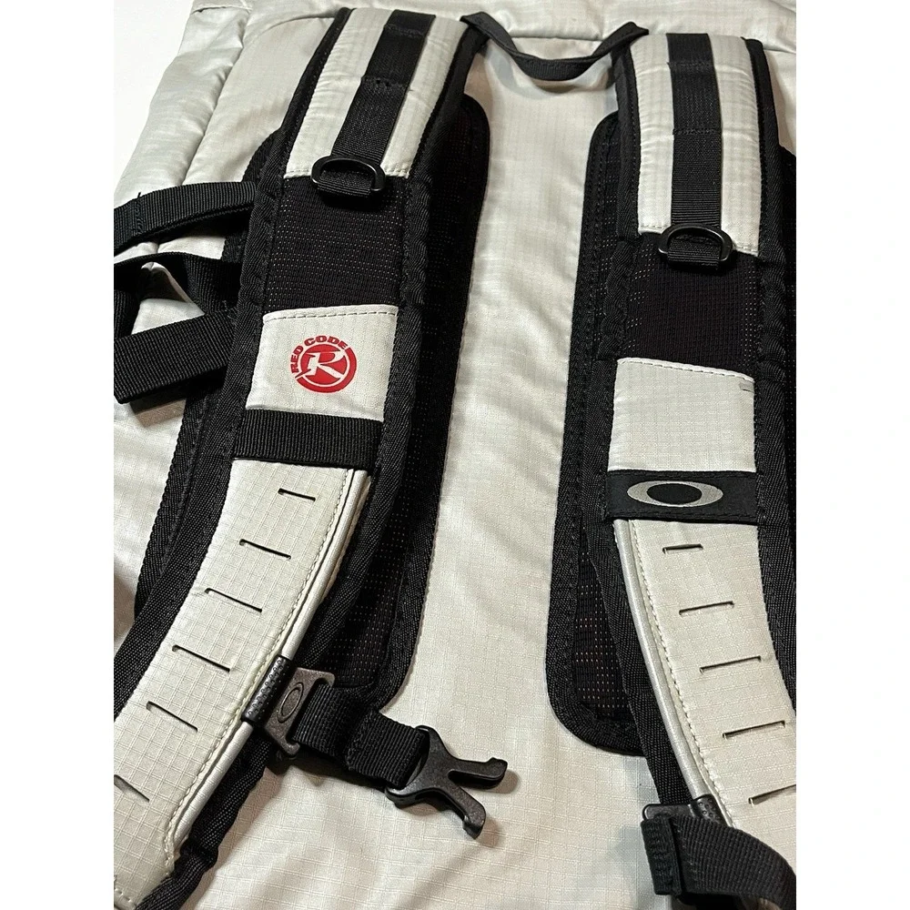 Oakley Backpack Red Code Wet Dry Bag Stone Gray VTG